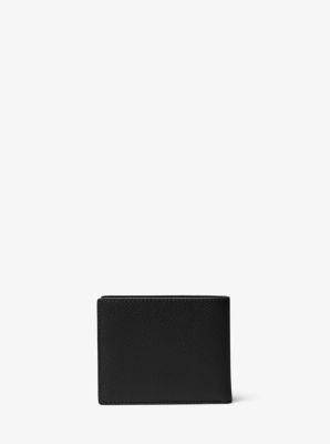 Harrison Crossgrain Leather Billfold Wallet With Coin Pocket image number 2