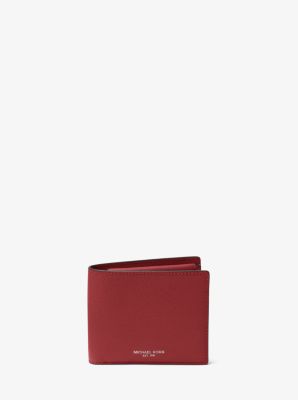 Harrison Crossgrain Leather Billfold Wallet With Coin Pocket | Michael Kors