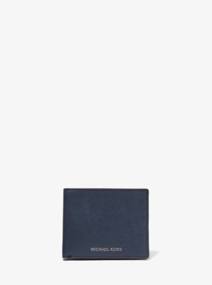 Michael Kors - Harrison Wallet - Men - Leather/Leather - One Size - Blue