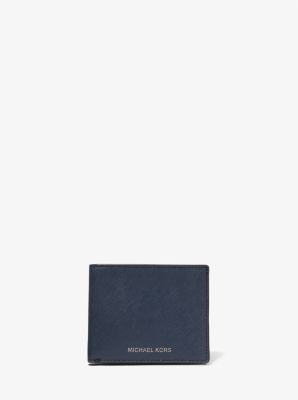 michael kors men's leather wallet