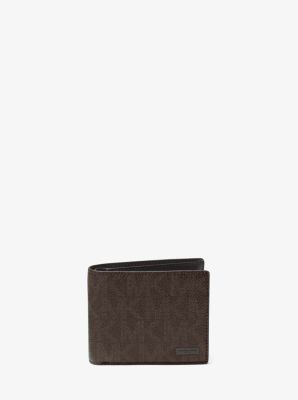 michael kors mens jet set logo billfold wallet