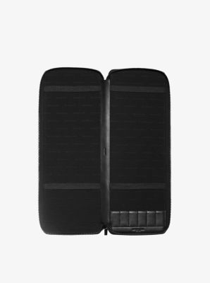 Bryant Embossed-Leather Tie Case