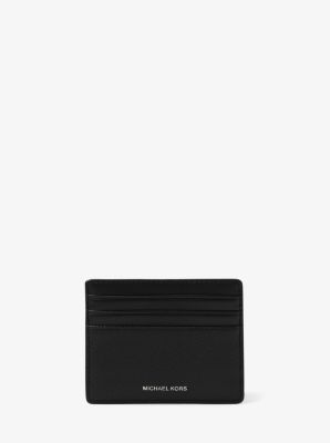 Harrison Crossgrain Leather Tall Card Case | Michael Kors