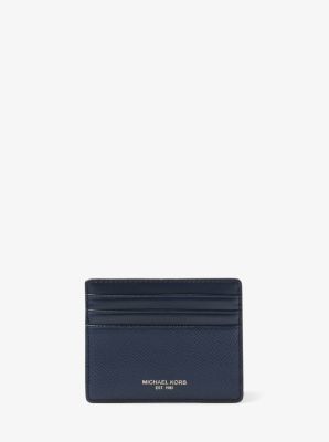 Harrison Crossgrain Leather Tall Card Case | Michael Kors