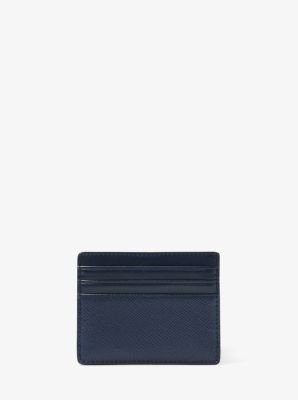 Harrison Crossgrain Leather Tall Card Case | Michael Kors