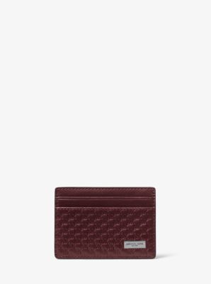 Jet Set Embossed-Leather ID Card Case