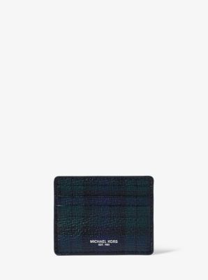 michael kors pebbled leather card case