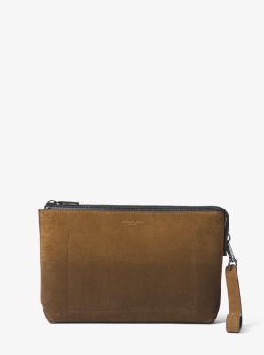 Henry Suede Portfolio Pouch