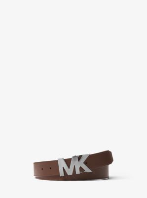 4-in-1 Saffiano Leather Belt Set in BLACK/MOCHA | Michael Kors