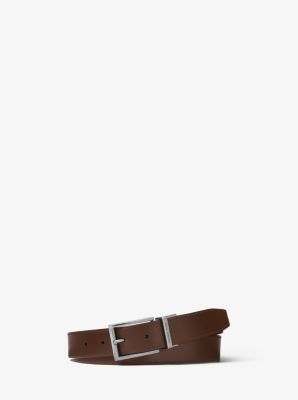 4-in-1 Saffiano Leather Belt Set in BLACK/MOCHA | Michael Kors