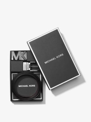 michael kors mens belt white