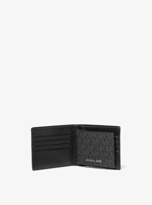 Portefeuille compact Harrison à logo avec porte-cartes image number 1