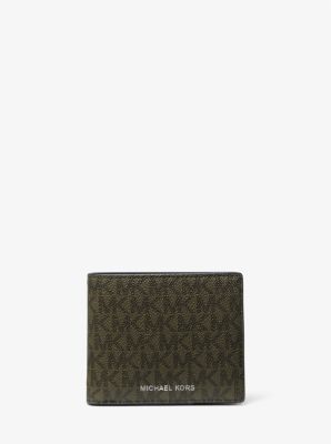 Brieftasche Greyson aus Logostoff mit Münzfach