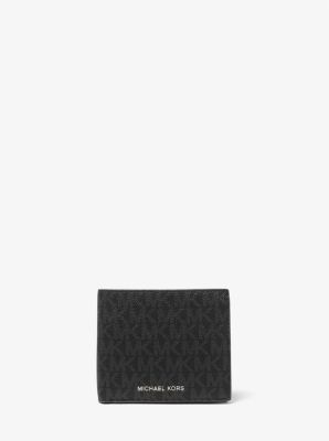 Michael michael kors logo slim wallet on sale