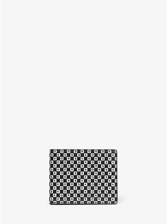 Henry Checkerboard Logo Leather Slim Billfold Wallet image number 0