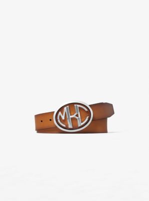 Monogramme Calf Leather Belt | Michael Kors