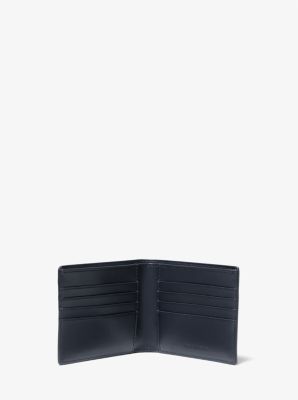 Harrison Graphic Logo Billfold Wallet With Passcase in AZUL OSCURO MULTICOLOR | Michael Kors