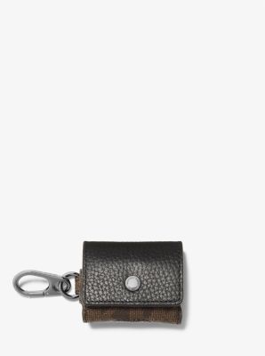 Pebbled Leather and Logo Clip Case For Apple AirPods® image number 0