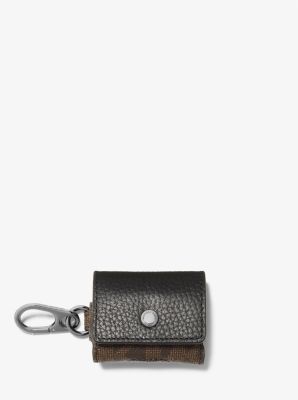 Billy Leather and Gold-Tone Key Fob