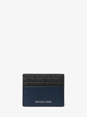 Hudson Logo and Pebbled Leather Tall Card Case image number 0