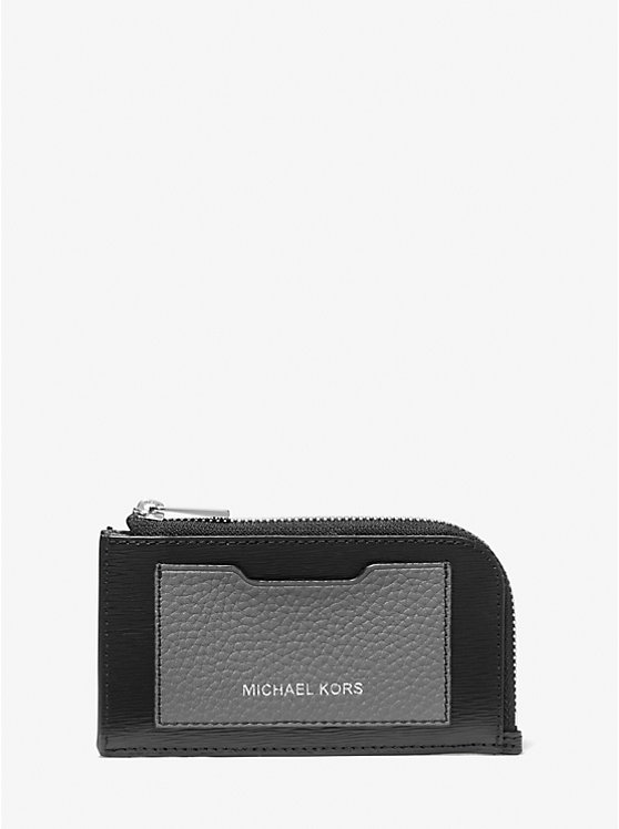 Hudson Two-Tone Leather Zip-Around Card Case image number 2