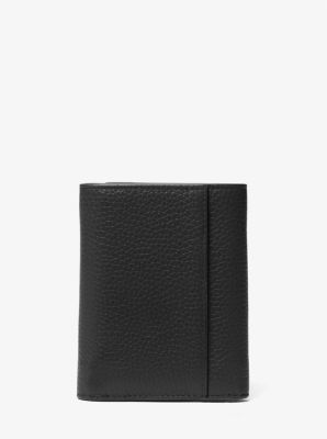 Portefeuille à trois volets Hudson en cuir grainé