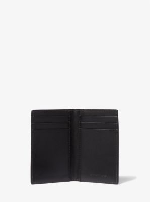 Varick Snake-Embossed Leather Bi-Fold Card Case image number 1