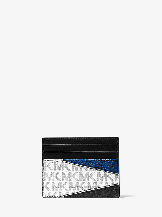 Grand porte-cartes Greyson à blocs de couleurs et à logo image number 0