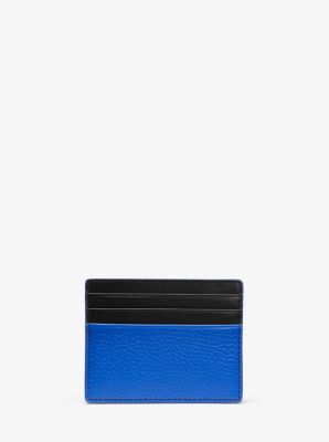 Greyson Tall Two-Tone Pebbled Leather Card Case | Michael Kors Canada