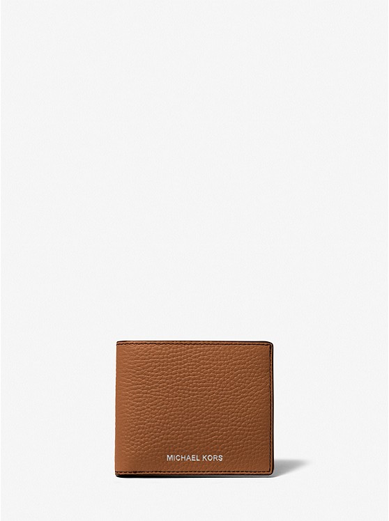 michaelkors.com | Hudson Pebbled Leather Slim Billfold Wallet