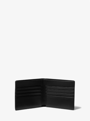 Mk black leather wallet best sale