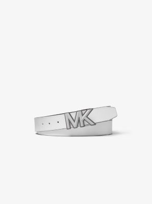 Ceinture en cuir à boucle à logo