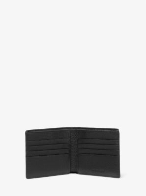 Gucci Logo Stripe-jacquard Leather Wallet in Black for Men