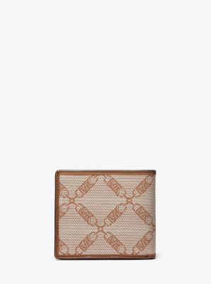Bryant Empire Logo Jacquard Billfold Wallet | Michael Kors 