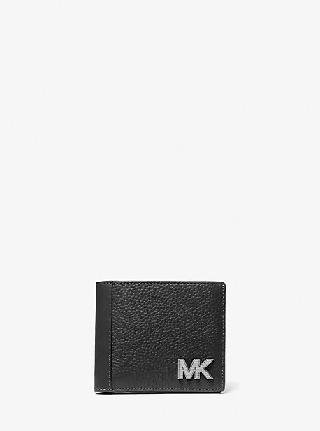 MK Hudson Leather Billfold Wallet - Black - Michael Kors