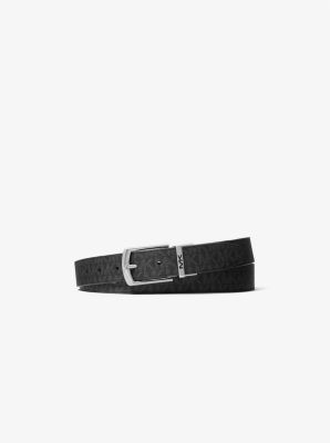 Michael kors belt mens sales white