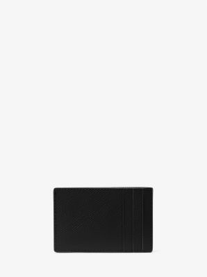 Edison Scratch-Resistant Crossgrain Leather Card Case