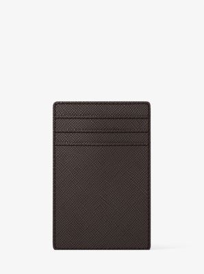 Porte-cartes Edison en cuir saffiano