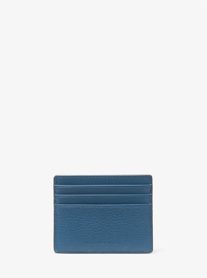 Grand porte-cartes Hudson en cuir grainé en relief