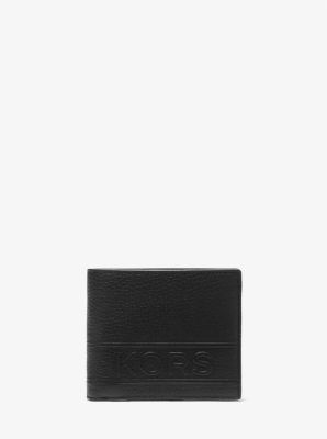 Hudson Pebbled Leather Billfold Wallet With Coin Pouch image number 0