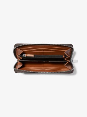 Hudson Pebbled Leather Zip-Around Wallet