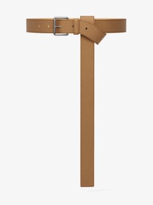 Ceinture en cuir grain&eacute;