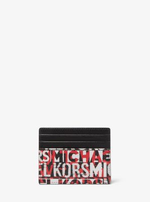 Grand porte-cartes Greyson &agrave; logo graphique