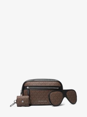 3-in-1 Logo Travel Gift Set in BROWN/BLACK | Michael Kors