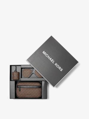 3-in-1 Logo Travel Gift Set in BROWN/BLACK | Michael Kors