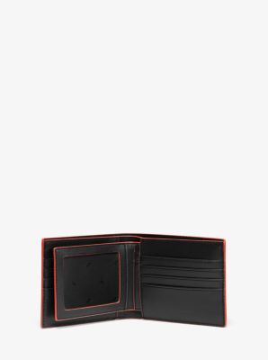 Harrison Color-Block Leather Billfold Wallet With Passcase