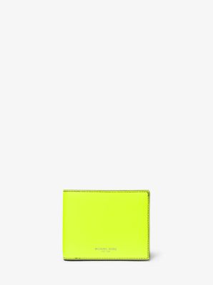 michael kors neon yellow wallet