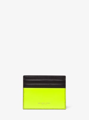 Henry Neon Leather Card Case image number 0
