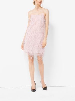 michael kors feather dress