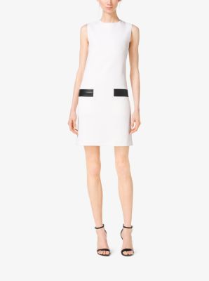 MICHAEL by MICHAEL KORS Size 14 Grey Boucle Sequined Polyester Blend Shift Dress main image 0